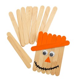 Colorations Große Zungenspatel aus Naturholz, 100 Stück, komplett natürlich, 1 mm dick, je 15,2 x 1,9 cm