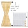 VHC Brands Annie Buffalo Check Farmhouse 72"x40" Door Panel Yellow
