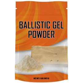 Ballistic Gel Powder 2 lbs – Calibrated Gelatin Mix for Blocks, Targets and Dummys for Shooting - For Health Science, Education and Projectile Analysis – By Fit Lane Nutrition