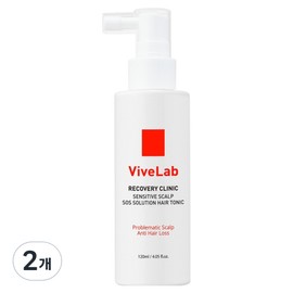 Vibe Lab Recovery Clinic Sensitive Scalp SOS Solution Hair Tonic, 2 pieces, 120ml / 바이브랩 리커버리 클리닉 센서티브 스칼프 SOS 솔루션 헤어 토닉, 2개, 120ml