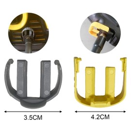 QZKJQDD 4-Pack Pressure Washer C-Clips, Pressure Washer Replacement Part, Replacement Hose Trigger Clamps Quick Connector Locks Buckles 2 Yellow and 2 Grey Part for K2 K3 K7