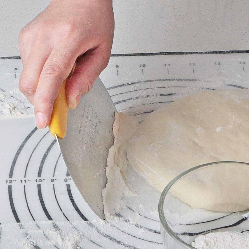 2 PCS Dough Scraper, Dough Cutter with Food Grade Stainless