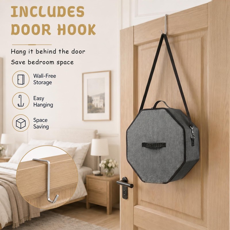 Dexpally Hat Boxes with Lids, Hat Storage Box for Travel,