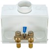 Water-Tite 85630 DU-ALL Dual-Drain Washing Machine Outlet Box - Single-Lever