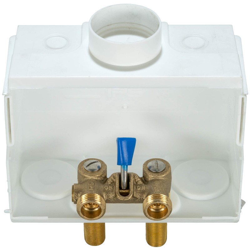 Water-Tite 85630 DU-ALL Dual-Drain Washing Machine Outlet Box - Single-Lever