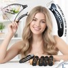 RC ROCHE 6 Pcs Flat Claw Hair Clips for Women