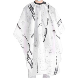 Capa de corte de cabello, corrector de postura capa de barbero antiestática y antiadherente ajustable unisex para corte de cabello, teñido, permanente, coloración,