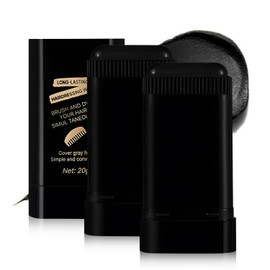 2PCS Safe and Convenient Comb Hair Dye, Waterproof and Sweat-Proof Hair Dye Stick, Portable Color Touch-Up Hair Sticks With Comb, Cover Gray Hair Color Correction Sticks for Unisex (01# Black)