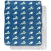 Florida Gulf Coast University Blanket, 50"x60" Logo Pattern, Silky Touch Sherpa Back Super Soft Throw Blanket
