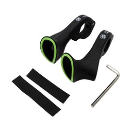 Hsthe Sea Bicycle Handlebar End Grips Extension for MTB Road Cross Country Bikes, Fits 21.8-22.2 mm Handlebars, Ergonomic Cycling Accessories