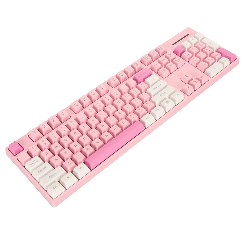 104 Keys Wired Keyboard 3 Colors Cute Gaming Keyboard USB