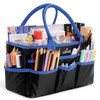 Jjring Fundamental Organizer 600D Nylon Artist Tote Bag, Blue Edge