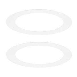 M METERXITY 2-Pack Goof Rings for 3 Inch Recessed Lights, 2.8" ID 4" OD Durable Steel Trim Ring Flush Mount White Can Light Trim Ring Cover for Ceiling Can Downlights