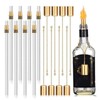 8Pack Wine Bottle Torch Kit Long Life Torch Wicks Brass