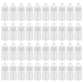 Hslife 100pcs Plastic Dropper Bottles 2ML Empty Squeezable Liquid Dropper Bottle