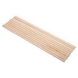 10Pcs DIY Wooden Arts Craft Sticks, 30cm Dowels Pole Rods Trees Wood Tool Sticks for Crafting Crafts Dowels Dowel Rod Round (8MM*30CM)