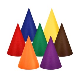 7 packs of felt dwarf hats,colored elf hats,for holiday parties,birthday decorations,clothing accessories,unisex dwarf hats