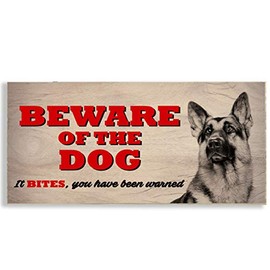 #1116 Beware of The Dog - German Shepherd Sign/Plaque