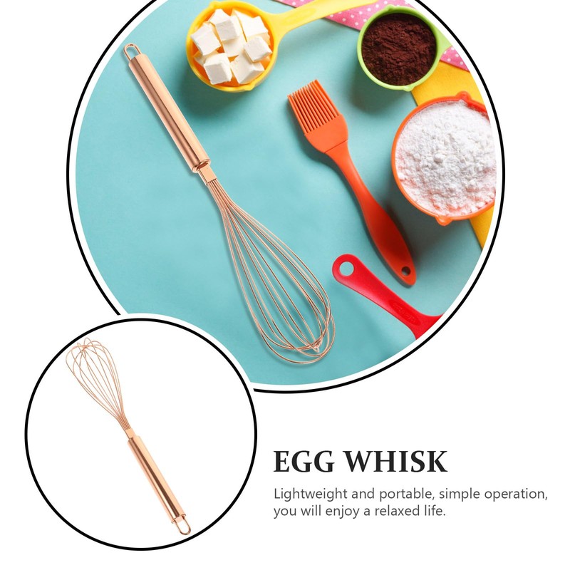 VOSAREA Mini Whisk Small Stainless Steel Whisk Kitchen Tiny Egg