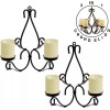 Unbranded 3-in-1 Chandelier with 4 Battery Operated LED Candles Remote,Gazebo/