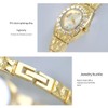 BESTKANG Luxury Gold Watch for Women, Crystal Diamond Dress Wristwatch