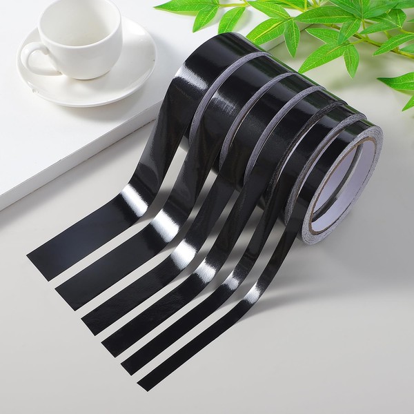 Black stick and peel wallpaper, 393.7 in long, border sticker,