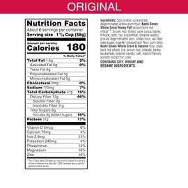 Generic KashiGo - Cold Breakfast Cereal - Vegan Protein - Original - 9.7 Oz Box - Pack of 2