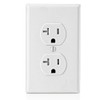 Leviton T5820-W, 20 Amp Tamper-Resistant Duplex Outlet, White