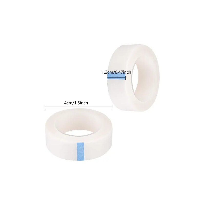 12 Cinta Micropore Para Extensión Pestañas 1x1 Sin Pelusa