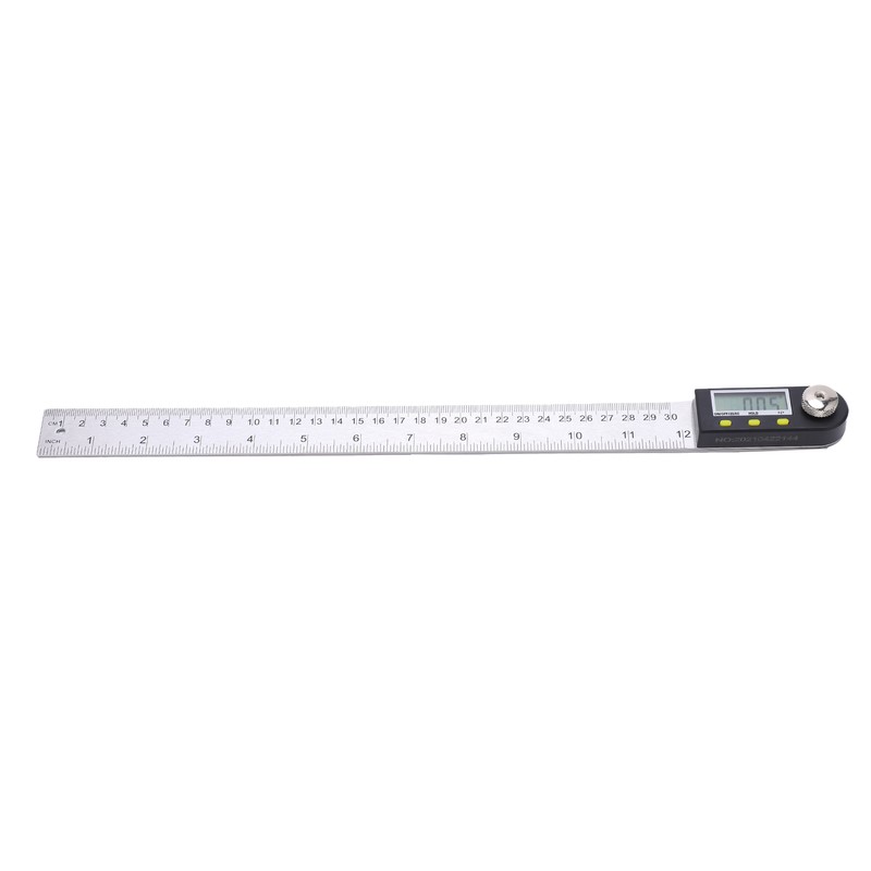 0‑300mm Digital Protractor Portable Stainless Steel LCD Angle Finder Ruler
