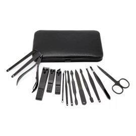 SALN Set De Cortaúñas Manicura Pedicura Hombre Acero Con Estuche