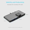 Surface Pro USB 3.0 Mini DP Hub Adapter, mbeat Edge
