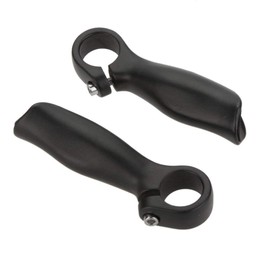Docooler 2 pcs Bicycle Mountain Bike Bicycle MTB Handlebar End Aluminium Alloy Safety Grips 22.2 mm, black