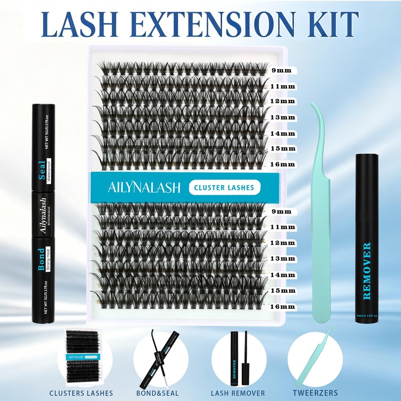 Natural Lash Clusters Kit 30D 40D D Curl Lash Clusters