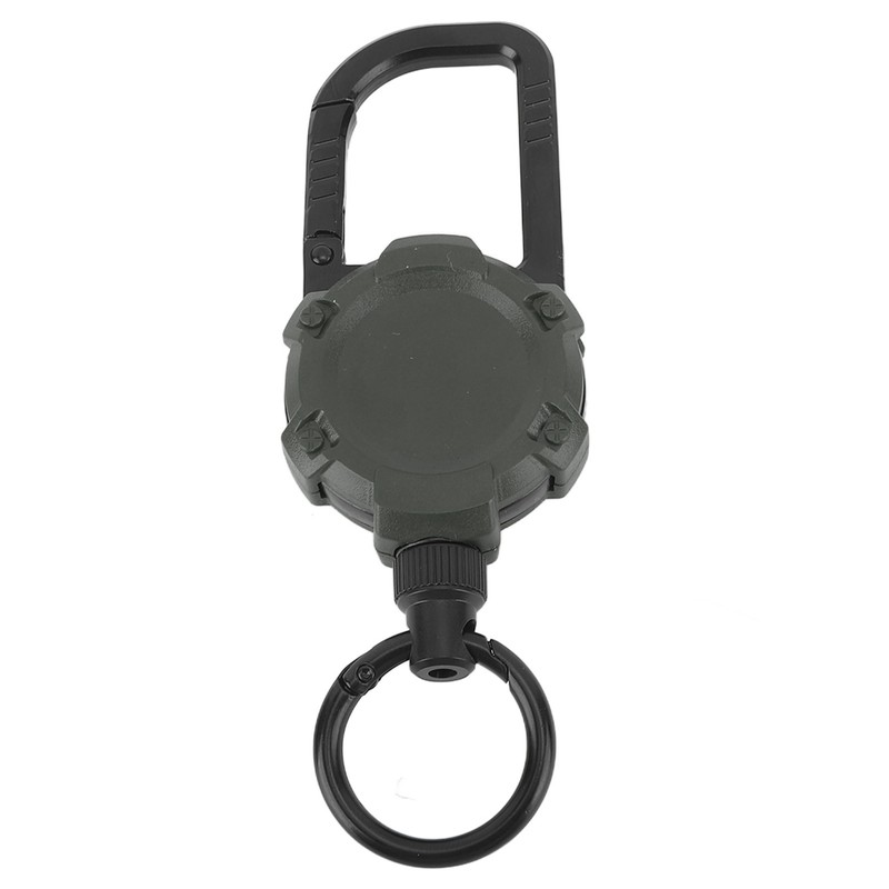 Magnetic Retractable Keychain Stainless Steel Wire Easy Pull Buckle Carabiner
