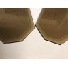 Lamp Lot Of 10 VTG Beveled 8 Sided Starburst Amber