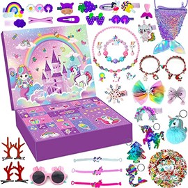 Advent Calendar 2022 - Girls Christmas Countdown Calendar - Reusable 24 Days Xmas Count Down Gifts for kids Toddlers - Including Hair Accessories, Jewelry, Glasses, Bracelets, Stickers, Coin Purse(37Pcs)