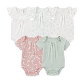 MAMIMAKA Newborn Baby Layette Gift Set 20-Piece Cotton Baby Girl Clothes Set Essentials and Accessories, 0-3 Months