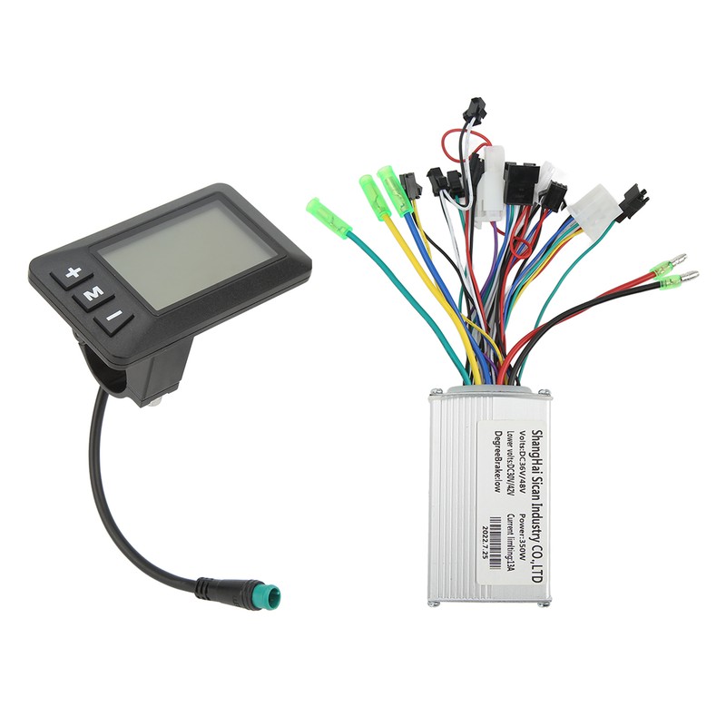36V 48V 350W Electric Bike Brushless Motor Controller LCD Panel