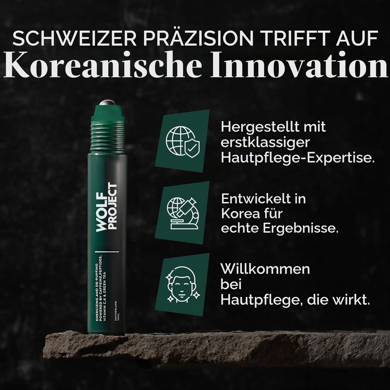 Wolf Project Under Eye Roller with Caffeine, Vitamin C and