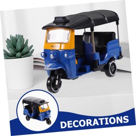 SAFIGLE Dollhouse Tricycle Model Tuk Tuk Car Model Thai Tricycle Decoration Miniature Tricycle Model Tricycle Decoration for Home Car Decoration for Desktop Decorate Motorcycle