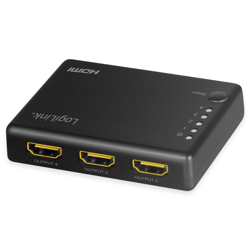 LogiLink HDMI Splitter 1x4 Port 4K/30Hz Slim