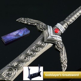 Superbuybox Game Elden Ring DLC Nightreign 12''30cm Godslayer's Greatsword Giftbox Martial Arts Game Collection Gift Desk Decor w/Display Stand
