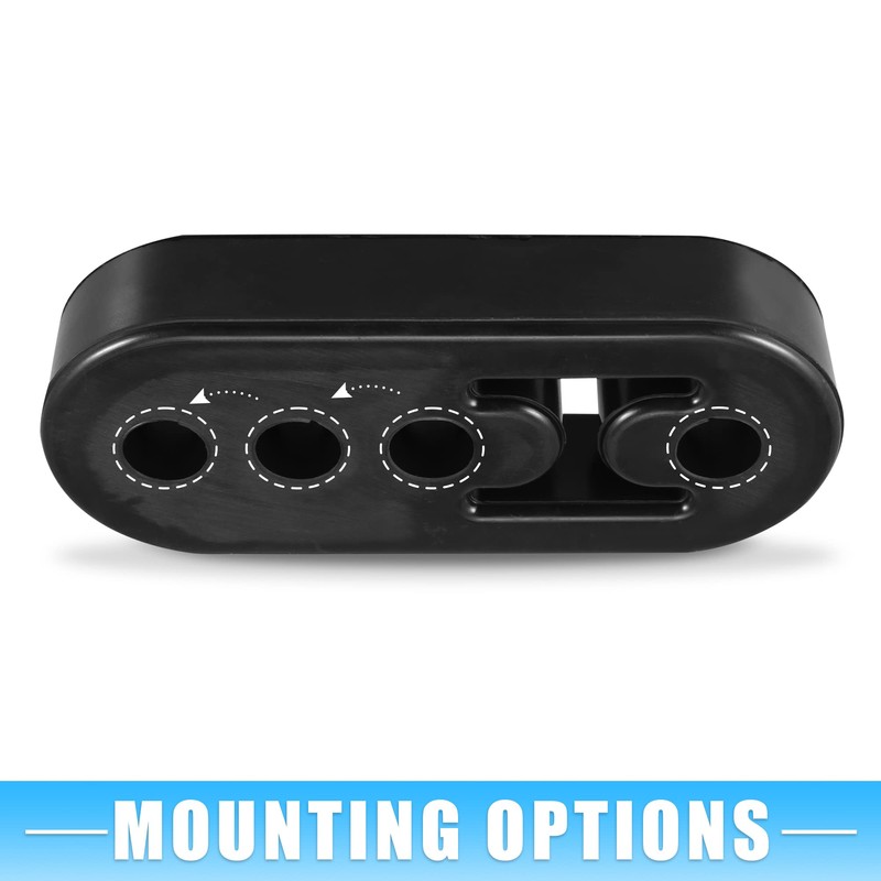 A ABSOPRO Exhaust Bracket Rubber with 4 Hole Silencer Holder