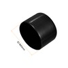 sourcing map 2pcs Rubber End Caps 60mm(2 3/8") ID Vinyl