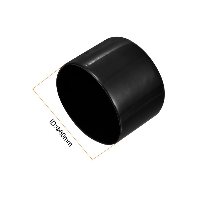 sourcing map 2pcs Rubber End Caps 60mm(2 3/8") ID Vinyl