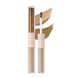 Hppsctink Lidschatten, Flüssiger matter Lidschatten, Flüssiger Lidschatten Duo, Gesichtsveredelung, Natürliche Hervorhebung flüssiger Lidschatten, 3, eyeshadow