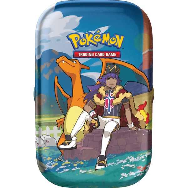 Pokémon TCG: Crown Zenith Mini Tin – Leon & Charizard (2 Booster Packs & 1 Pokémon Art Card)