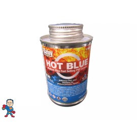 Hot Tub Parts of America PVC Kit Hot Blue Glue 4 oz and Purple Primer 4oz Hot Tub Spa Cement