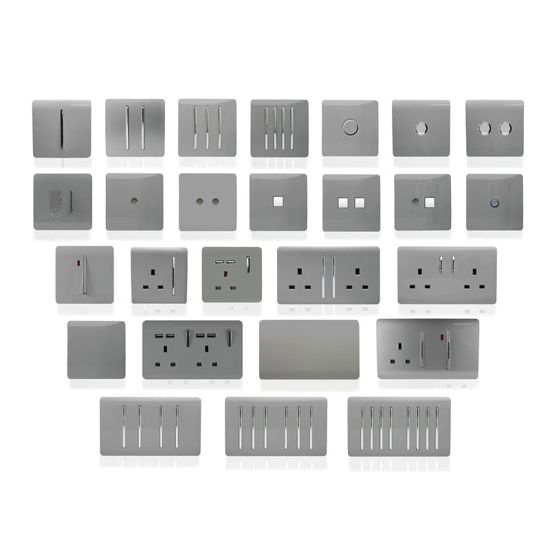 Trendi 1 Gang 2 Way Artistic Modern Glossy 10 Amp